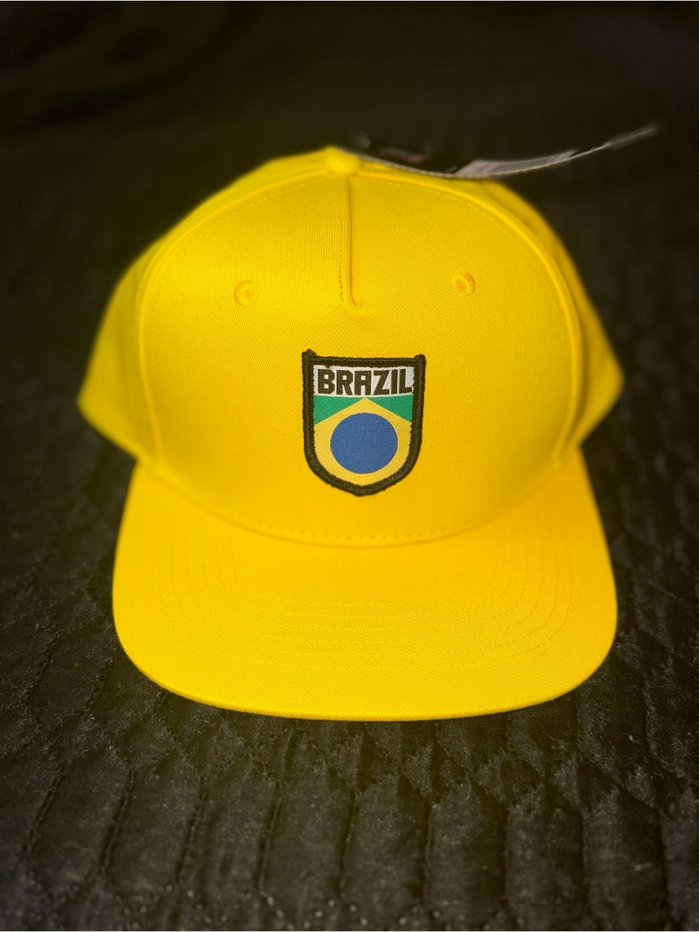 Brazil Yellow Snapback Cap
